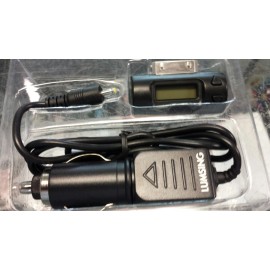 LUMSING  NEW Car FM WIRELESS RADIO Transmitter WITH Adapter Charger LOOK @PICS READ AD