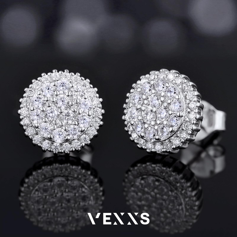 VEXXS 925 Sterling Silver Stud Earrings6