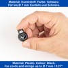 Cord Stopper, 1-Hole, Pack of 10, Black, for up to
