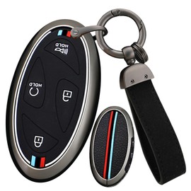 ontto Car Key Case Suitable for Hyundai Kona SX2 Ioniq 6 Grand Prix GN7 Grandeur 2023 2024 Metal Protective Case Key Cover Accessories Key Case Key Case Key Fob 7 Buttons Black