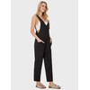 EXLURA Womens High Roller Denim Bib Jumpsuits Casual Loose Sleeveless