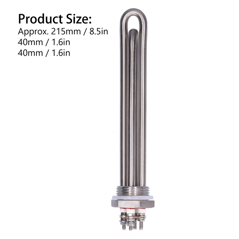 Heating Tube Electric Stainless Steel Rod Equipment Industrial Supplies 1in