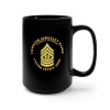 MIP Black Mug 15oz - Army - Command Sergeant Major