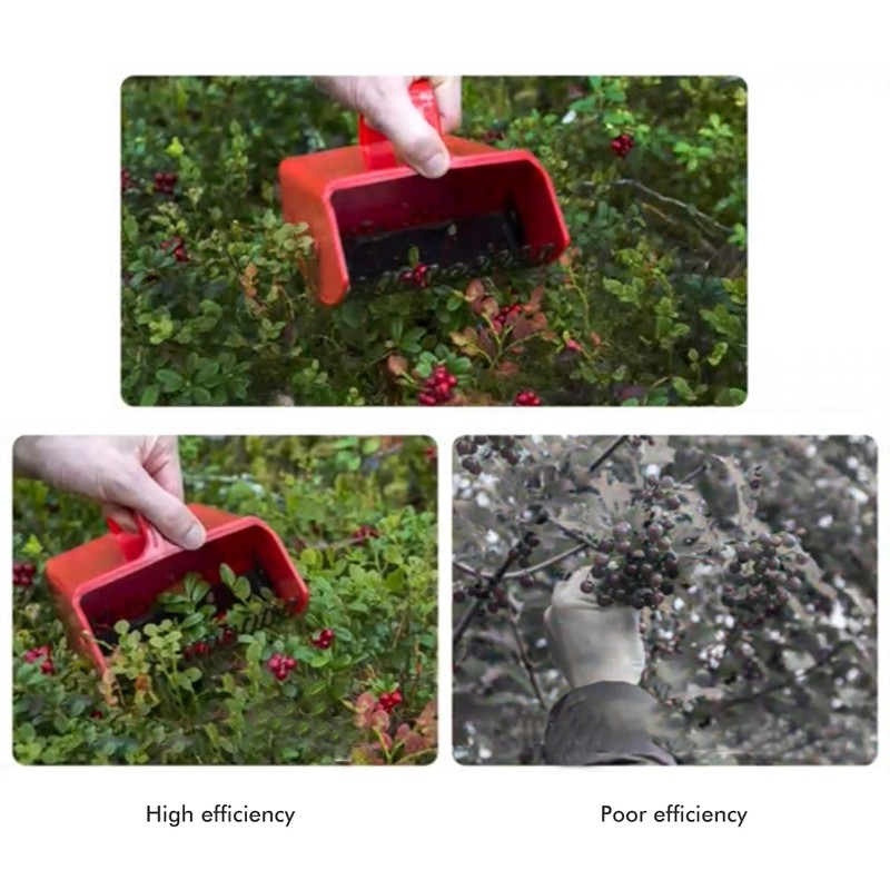 Berry Picker with Metallic Comb and Handle for Easier Berry