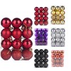 Christmas Decorations,24Pcs Christmas Ball Ornaments,ZANZER 40mm Christmas Tree Balls,Shatterproof Shiny