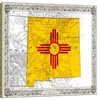 GRANDART.COM - New Mexico Color Map - Canvas Wall Art