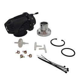 LKJYBG SQV-4 Turbocharger Boost Pressure Relief Valve Aluminum Alloy Vehicles Engine Turbocharger Blow Off Valve Replacement Parts black