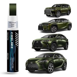COSLAKE Car Touch Up Paint(Nori Green Pearl(6X4)) for Lexus, Car Paint Scratch Repair Kit, Quick & Easy Solution to Repair, 2 in 1 Scratch Remover Pen with Color-Matched