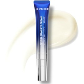 MOMOHOO Crema para debajo de los ojos con cafena con retinol  Crema de ojos antienvejecimiento con colgeno soluble para hinchazn, arrugas y bolsas... 