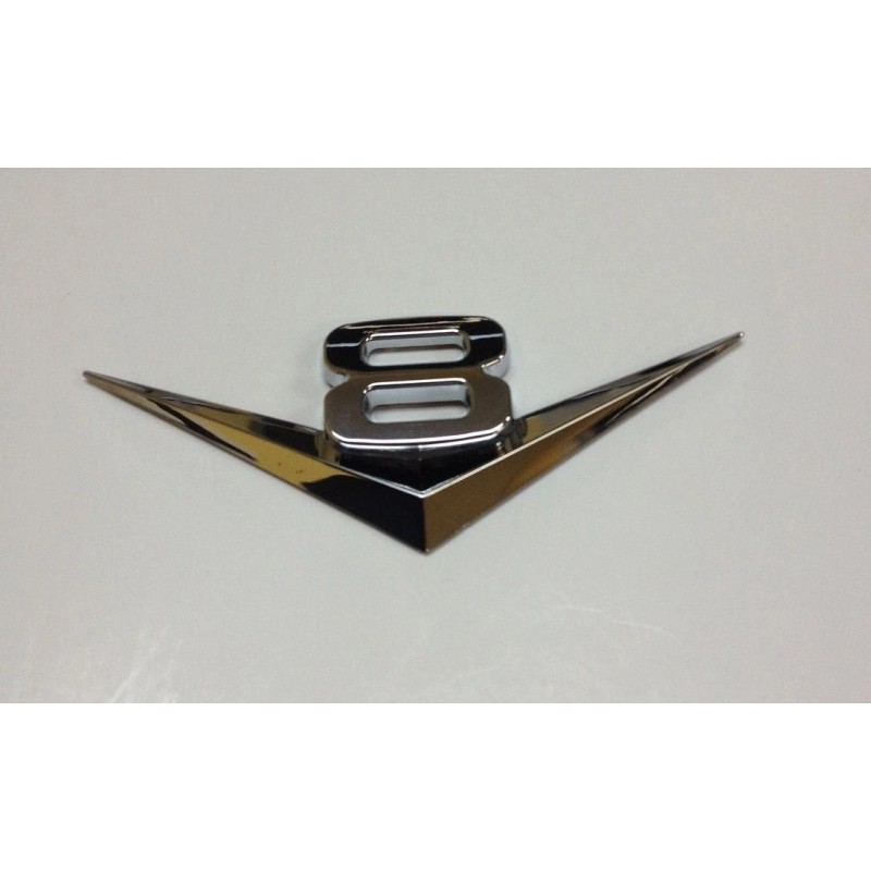 YSA 3D V8 LOGO CHROME BADGE ABS EMBLEM CAR AUTO