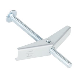 Set of 15 toggle screws and 1/4" wing nut for hanging heavy items on drywall