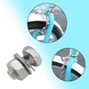 DGHAOP 8Pcs Brake Cable Regulator Clamp 26 Square Head Sliver