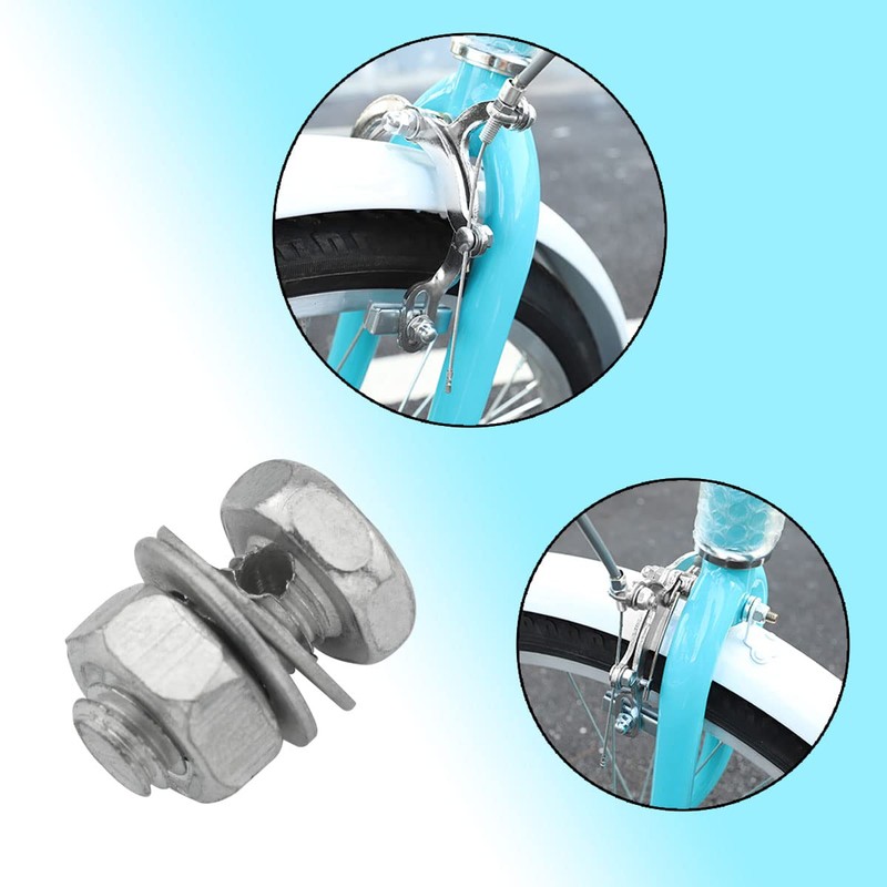DGHAOP 8Pcs Brake Cable Regulator Clamp 26 Square Head Sliver