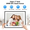17" Digital Photo Frame Large-Digital-Picture-Frame - 32GB Touchscreen Display, Auto-Rotate,