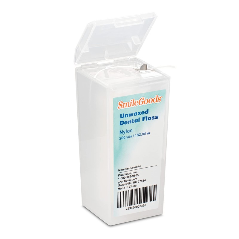 Practicon SmileGoods Hilo Dental sin Encerar Nailon 200 Yardas