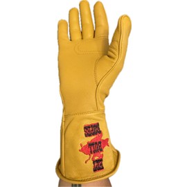 EPT Bull Ropes Bull Riding Glove Adult Right Hand Tan Deer Skin Size 8.5 RH