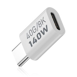 Duttek 40Gbps USB-C Extension Adapter, PD140W USB Type-C Extension Adapter, USB Type C Female Male Connector Adapter, Fast Charging, 8k@60hz Resolution, Thunderbolt 3 Compatible for Laptops,