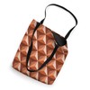 Orange Geometric Triangles Shadow Tote Bag