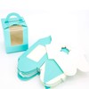 20Pcs Single Cupcake Boxes in Blue Cupcake Gift Boxes with