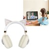 Kids Bluetooth Headphones RGB Lights Cat Ear Headset 20H Playtime