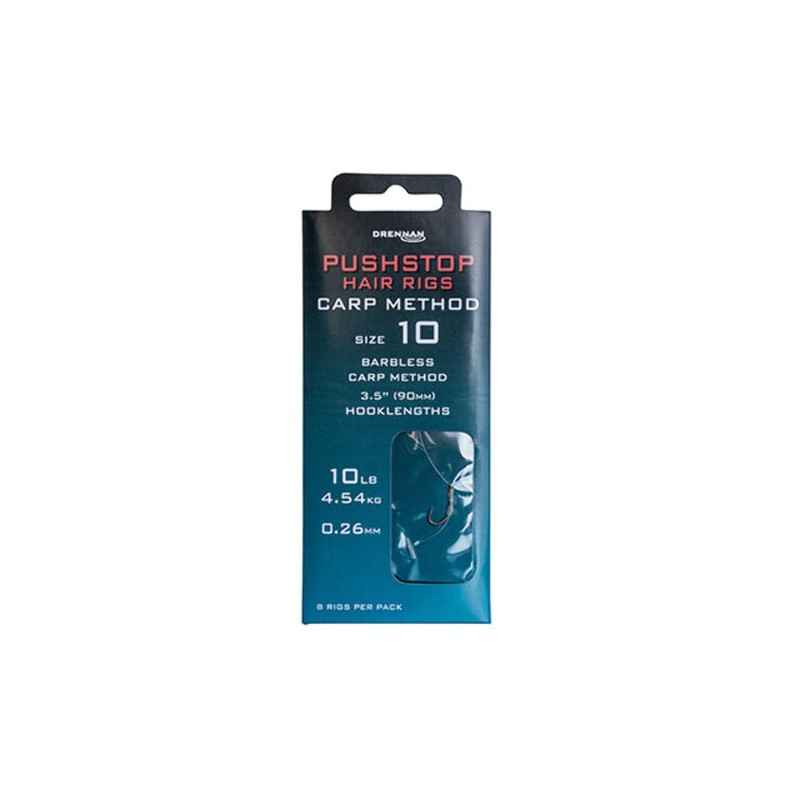 DRENNAN CARP METHOD QUICKSTOP HAIR RIGS SIZE 12 - HNQCMT012