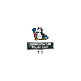 Muningwear MG4FAZ63M Golf Marker [ENVOY] Clip Type Penguin Mark Cute, BK00 (Black)