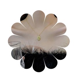 Allereya Vintage Flower Coin Disc Necklace Engraved Flower Pendant Necklace Gold Rose Necklace Flower Rose Choker Necklace Jewelry for Women and Girls