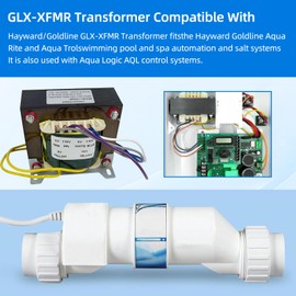 Replacement GLX-XFMR Transformer for Hayward Salt System Control Unit, Compatible with Aqua Trol, Aqua Logic, Aqua Rite Salt Chlorination Systems for Pools