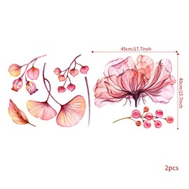 WOHAHA Large Flower Wall Decals Peel and Stick Black and White Daisy Flower Stickers Murals Floral Wall Decals for Bedroom Office Bathroom Living Room Decor Removable Wall Art Decoration