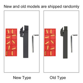 Mgehr1616-2 100mm/3.94" CNC Lathe Turning Tool Holder, 10PCS Mgmn200-G Lathe Inserts Wrench, Wood Lathe Tools with Box