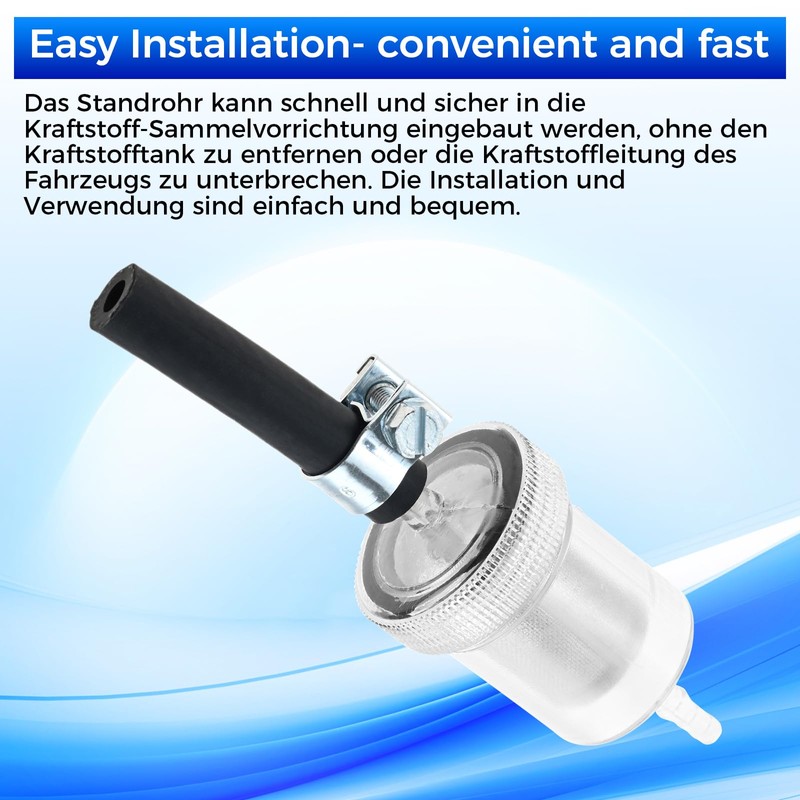 Mtsooning Petrol Hose Kit, Fuel Line Set with Fuel Filter