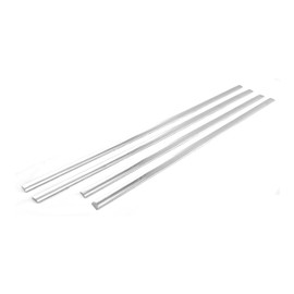 Trim Illusion Tape-on Chrome Car Door Side Molding Trim Exterior Body, Height 1-1/8 Inch, Length (2) 38 Inch (2) 42 Inch, SM103