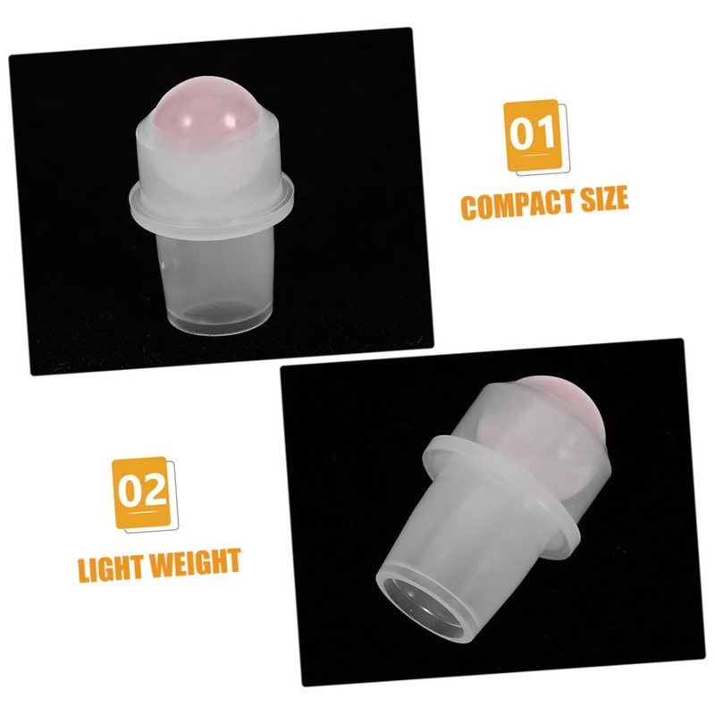 MERRYHAPY Essential Oil Roller Bottles 6 Pack Replacement Balls for