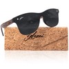 glozzi Sunglasses Men and Women Wood Polarised UV400 with Wooden