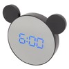 Mirror Alarm Clock 2 Level Brightness Adjustment Ear Design LED