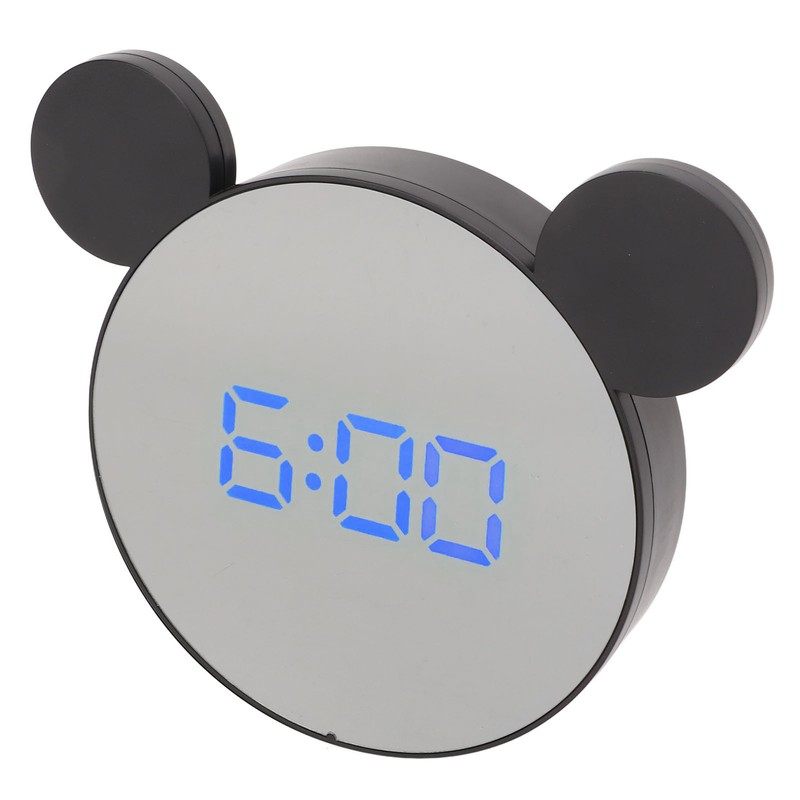 Mirror Alarm Clock 2 Level Brightness Adjustment Ear Design LED