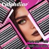 Calphdiar Fluffy Individual Eyelashes 80D+100D Thick Cluster Lashes Wispy Lashes