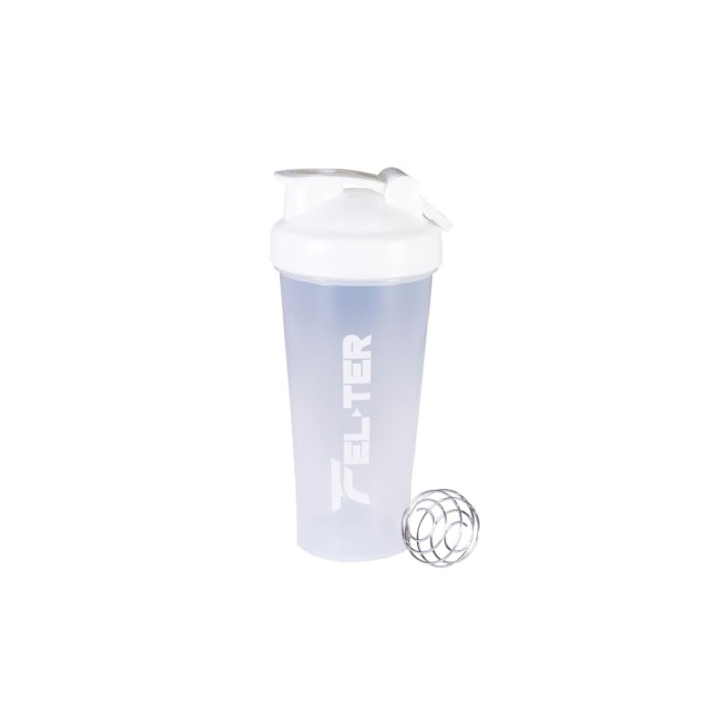 FELTER FITNESS Vaso Shaker para Proteina gym con Mezcladora de