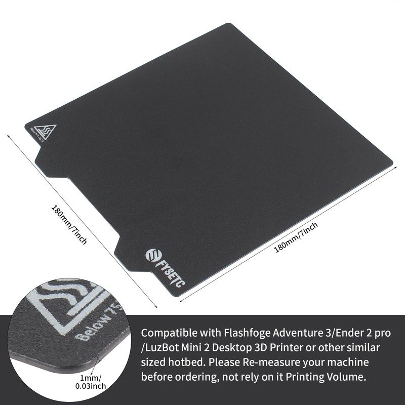 BCZAMD 3D Printer Accessories - 180 mm x 180 mm