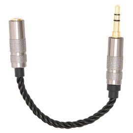 3.5 Male to 2.5 Female Adapter Portable Silver Plated Copper Headphone Jack Conversion Cable