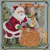 Jolly Old Elf Beaded Counted Cross Stitch Kit Mill Hill