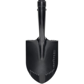 Hooyman Mini Digging Shovel with Heavy Duty Carbon Steel Construction, Ergonomic No-Slip H-Grip Handles, D Handle, and Serrated Blades for Gardening, Land Management, Yardwork, Farming, and Outdoors