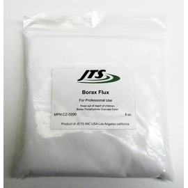 Borax Flux 1/2 Pound Melting Gold Silver Crucible Glaze Jewelry Casting and Soldering 8oz