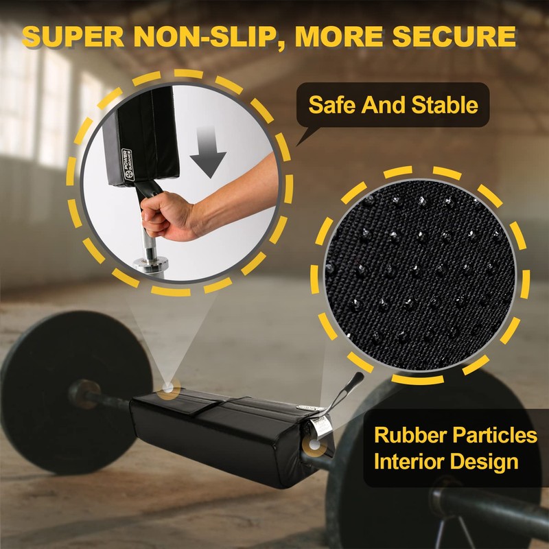 POWER GUIDANCE Square Hip Thrust Pad Barbell Squat Pad Protective