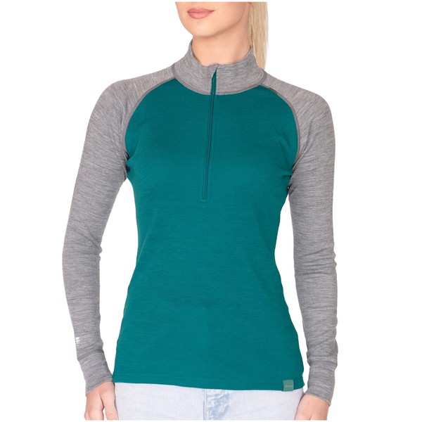 MERIWOOL Womens Base Layer 100% Merino Wool Midweight 250g Half