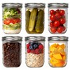 WELLIFE 6-Pack Mason Jars 16 oz with Lids – Wide