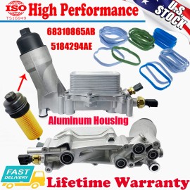Conjunto de carcasa de filtro de enfriador de aceite de motor para Dodge Chrysler Jeep 2011-2022 3,6 L