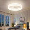 VOLISUN Fandelier Ceiling Fans with Lights and Remote, 15.7in Low
