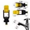Yellow Universal Tap Connector Adapter Mixer Kitchen Garden Hose Pipe