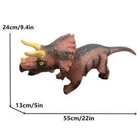 Dinosaur Toys Large Triceratops Realistic Hand-Painted Model 22 inch Jurassic Prehistorical Dinosaur Action Figures Educational for Boys Kids Girls Collectors